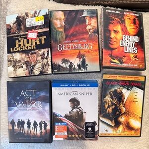 Collection of military inspired DVDs